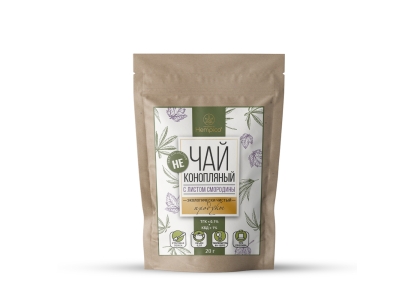 Hemp not tea with currant leaf